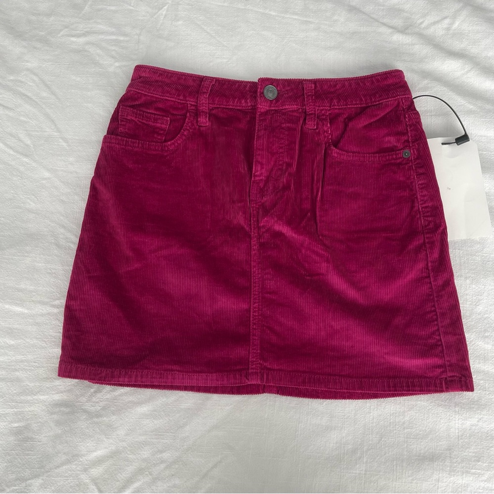 Revolve Current/Elliott Magentia corduroy mini skirt Size 26